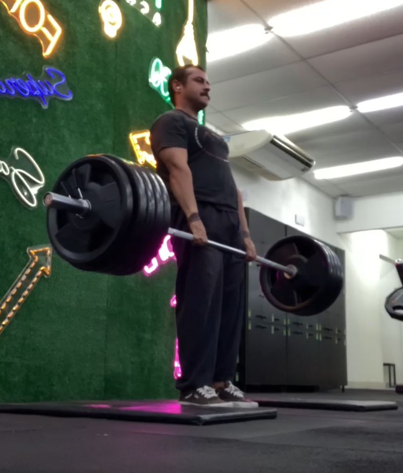Sessão de treino acompanhada pelo coach